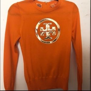 TORY BURCH LOGO SWEATER XS